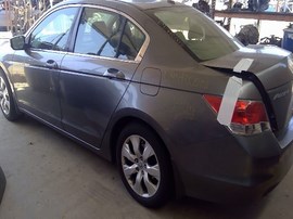 2009 HONDA ACCORD, GRAY, EX-L, 2.4L, AT.   A25140